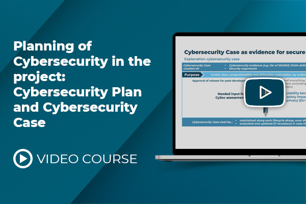 Planning of cybersecurity in project video course