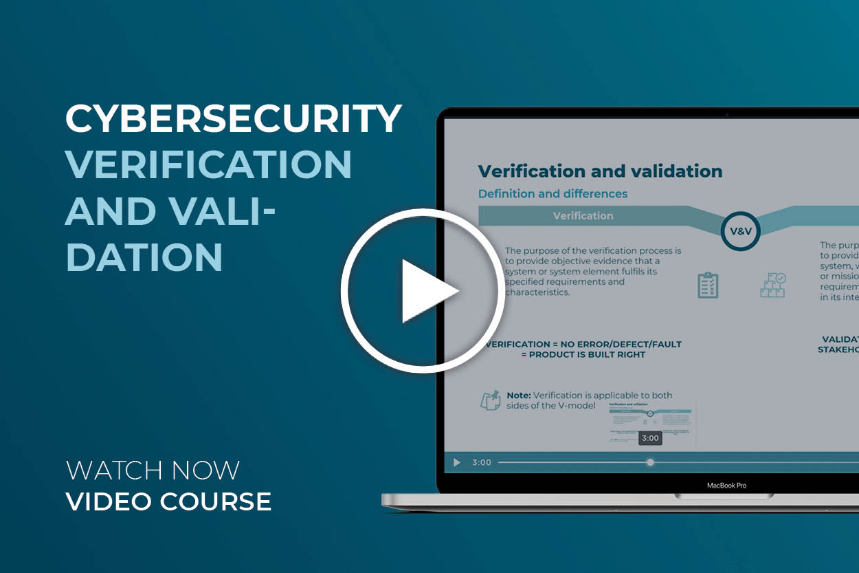 Cybersecurity verification and validation video course