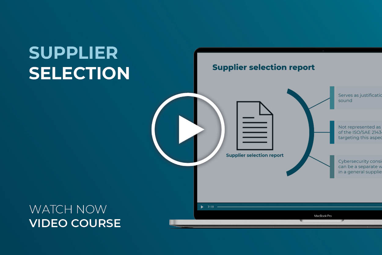 Supplier selection process video course